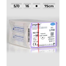 L2160 PEGALAK 5/0, 16MM 1/2 YUVARLAK EMİLEBİLİR CERRAHİ İPLİK
