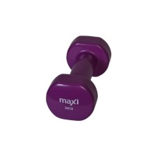 PLASTİK DAMBIL AĞIRLIK 3KG TEK VİNİL KAPLI MAXI