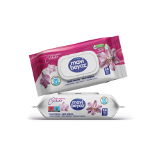 MAVİ BEYAZ ISLAK HAVLU ÇİÇEK SERİ ORKİDE 90LI WET WIPES ISLAK MENDİL