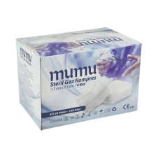 MUMU STERİL GAZLI BEZ 30X80 CM SPANÇ 2 PARÇA 12 KAT (1ADET-2PARÇA)