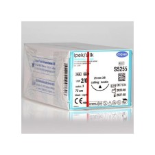 SB3789 SILK İPEK 2/0 26MM 1/25 YUVARLAK 75CM TEK İĞNE SİYAH CERRAHİ SÜTUR İPLİK