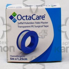 (10 adet) OctaCare Şeffaf PE Tıbbi Plaster 5mx1,25cm 13501 Flaster
