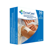 (50adet) OCTACARE STERİL EMİCİ GAZ KOMPRES 7.5cm x 7.5cm SPANÇ NON WOVEN 2145 