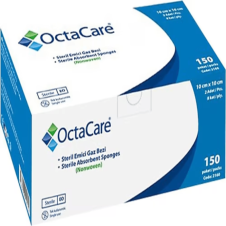 (150adet) OCTACARE STERİL EMİCİ GAZLI BEZ 10cm x 10cm NON WOVEN 2160