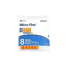 EMBECTA MİCROFINE 0,5ML 30G 8MM İNSÜLİN ENJEKTÖRÜ 1POŞET=10 ADET MICROFINE (BD MARKA DEVAMI)
