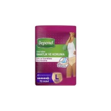 DEPEND EMİCİ KÜLOT LARGE BÜYÜK BOY 10LU