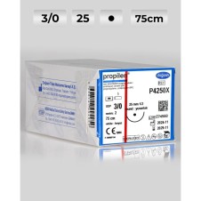 P4250X PROPİLEN SÜTUR 3/0 25 MM YUVARLAK İĞNELİ 75CM NON-ABSORBABLE BEYAZ